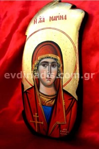 Αγία Μαρίνα Χειροποίητη Αγιογραφία 