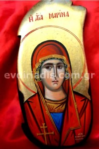 Αγία Μαρίνα Χειροποίητη Αγιογραφία 