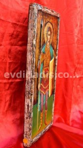 Άγιος Δημήτριος Χειροποίητη Ξυλόγλυπτη Αγιογραφία  