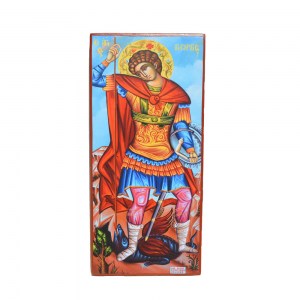 Άγιος Γεώργιος Χειροποίητη Λιθογραφία LI 139