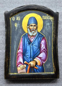 Άγιος Παίσιος Χειροποίητη Λιθογραφία 