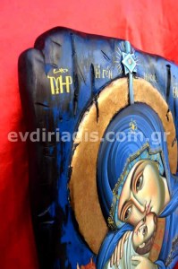 Η Γέννησις Χειροποίητη Ξυλόγλυπτη Αγιογραφία 
