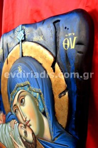 Η Γέννησις Χειροποίητη Ξυλόγλυπτη Αγιογραφία 
