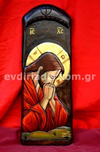 Η Προσευχή Του Ιησού Χριστού Στην Γεσθημανή Η Υψίστη Των Προσευχών Χειροποίητη Ξυλόγλυπτη Αγιογραφία
