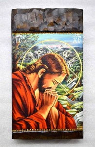 Η Προσευχή Του Ιησού Χριστού Στην Γεσθημανή Η Υψίστη Των Προσευχών Χειροποίητη Λιθογραφία 