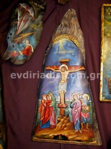 Ιησούς Χριστός Η Σταύρωσις Χειροποίητη Ξυλόγλυπτη Αγιογραφία