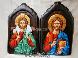 Ιησούς Χριστός Ο Ευλογών Χειροποίητη Ξυλόγλυπτη Αγιογραφία