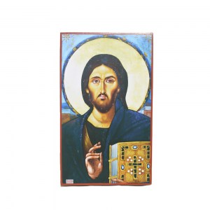 Ιησούς Χριστός Παντοκράτωρ Του Σινά  Χειροποίητη Λιθογραφία LI 143