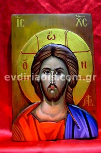 Ιησούς Χριστός Χειροποίητη Ξυλόγλυπτη Αγιογραφία