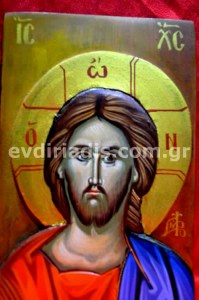 Ιησούς Χριστός Χειροποίητη Ξυλόγλυπτη Αγιογραφία
