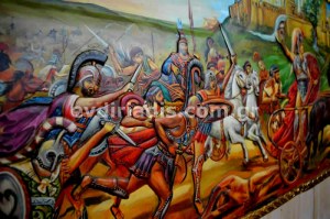Ο Θρίαμβος Του Αχιλλέα Χειροποίητη Και Ξυλόγλυπτη Ζωγραφική