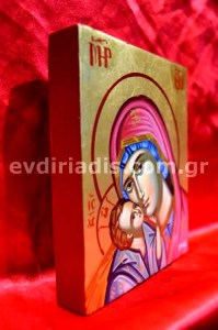 Παναγία Γλυκοφιλούσα Χειροποίητη Αγιογραφία