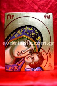 Παναγία Γλυκοφιλούσα Χειροποίητη Αγιογραφία