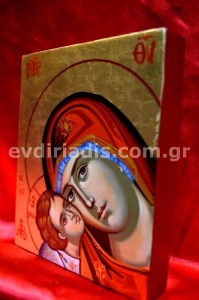 Παναγία Γλυκοφιλούσα Χειροποίητη Αγιογραφία