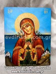Παναγία Η Επτάσπαθη Χειροποίητη Αγιογραφία
