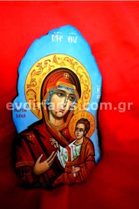 Παναγία Πορταίτισσα Χειροποίητη Αγιογραφία 