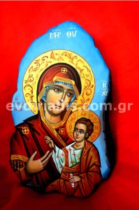 Παναγία Πορταίτισσα Χειροποίητη Αγιογραφία 