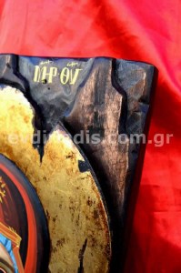 Παναγία Πορταίτισσα Χειροποίητη Ξυλόγλυπτη Αγιογραφία