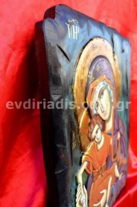 Παναγία Χειροποίητη Ξυλόγλυπτη Αγιογραφία 