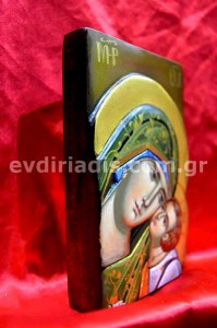Παναγία Χειροποίητη Ξυλόγλυπτη Αγιογραφία