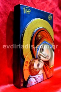 Παναγία Χειροποίητη Ξυλόγλυπτη Αγιογραφία