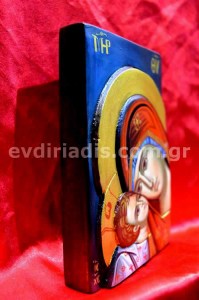 Παναγία Χειροποίητη Ξυλόγλυπτη Αγιογραφία