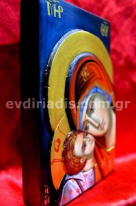 Παναγία Χειροποίητη Ξυλόγλυπτη Αγιογραφία