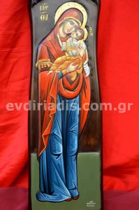 Παναγία Χειροποίητη Ξυλόγλυπτη Αγιογραφία