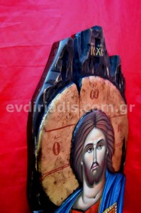 Παντοκράτωρ Χειροποίητη Ξυλόγλυπτη Αγιογραφία