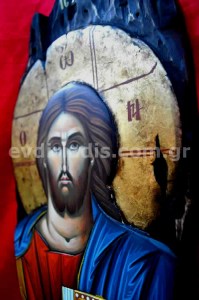 Παντοκράτωρ Χειροποίητη Ξυλόγλυπτη Αγιογραφία