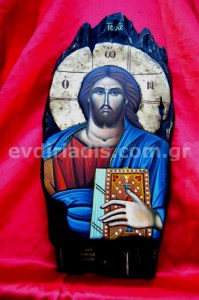 Παντοκράτωρ Χειροποίητη Ξυλόγλυπτη Αγιογραφία