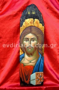 Παντοκράτωρ Χειροποίητη Ξυλόγλυπτη Αγιογραφία